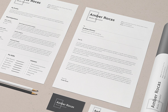 Resume Amber in Resume Templates - product preview 1