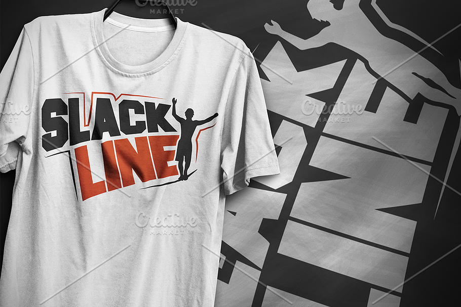 Slackline - T-Shirt Design in Illustrations - product preview 8