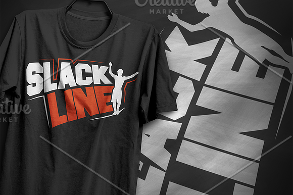Slackline - T-Shirt Design in Illustrations - product preview 2