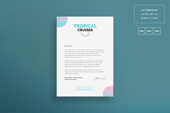 Branding Pack | Tropical Cruises in Branding Mockups - product preview 1