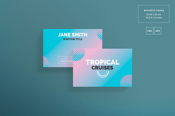 Branding Pack | Tropical Cruises in Branding Mockups - product preview 3