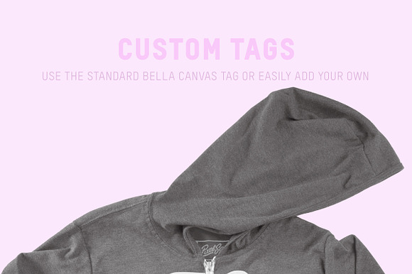 Bella Canvas 3939 Zip-Up Hoodie in Product Mockups - product preview 6
