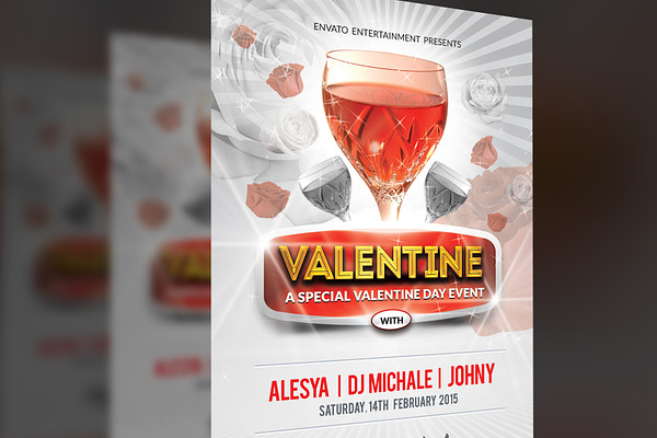 Valentine Day Party Flyer 2019