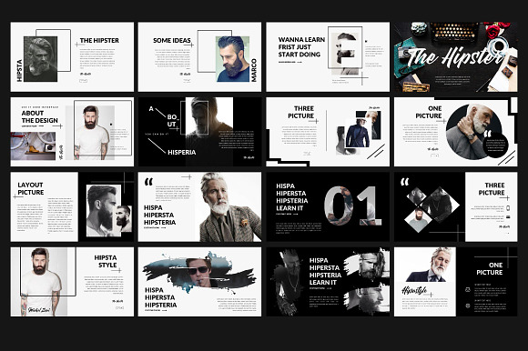 The Hipster Keynote in Keynote Templates - product preview 1