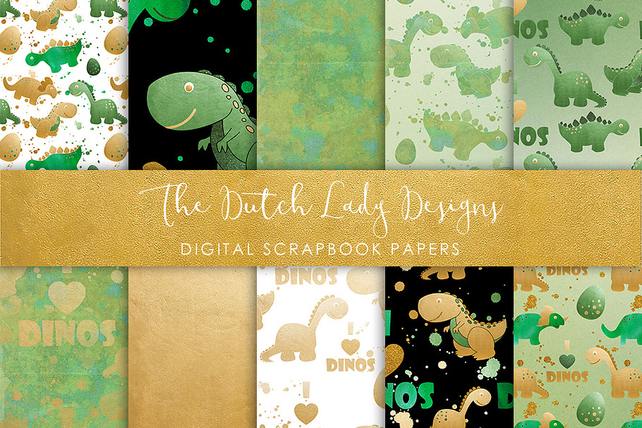 Dinosaur Pattern - Scrapbook Papers in Patterns - product preview 8