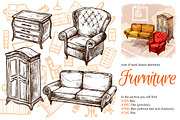 Furniture Sketch Set