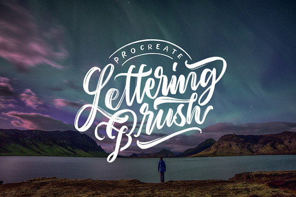 Procreate Lettering Brush in Photoshop Brushes - product preview 4