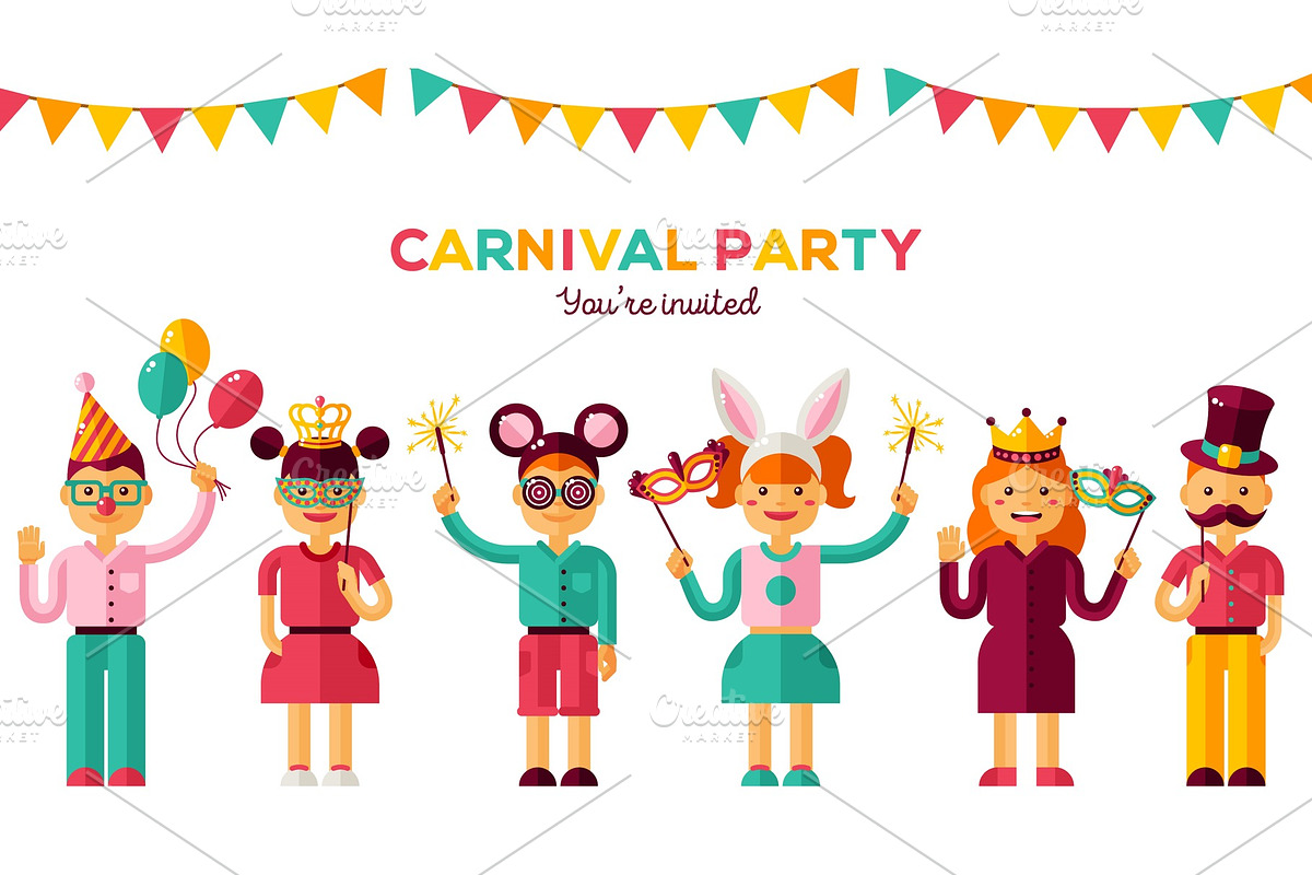 Children carnival party in Illustrations - product preview 8