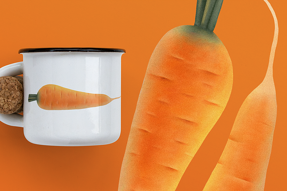 Huge hand drawn vegetables in Illustrations - product preview 10