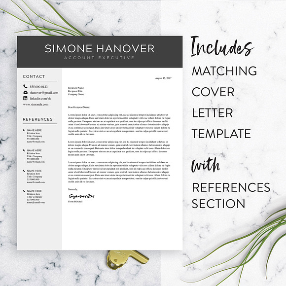 Modern Resume Template for Word in Resume Templates - product preview 1
