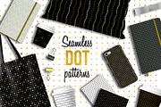 100 Seamless dot patterns