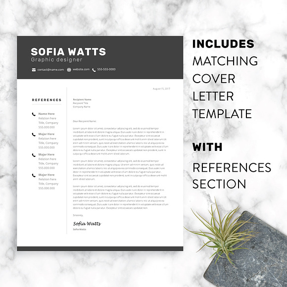 Modern Resume Template for Word in Resume Templates - product preview 1