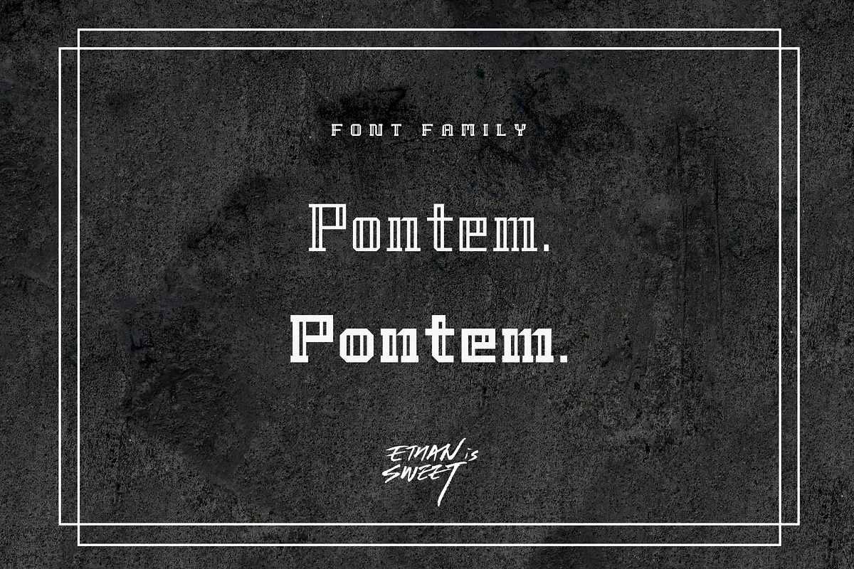 Pontem family-Regular-*50% off in Display Fonts - product preview 8