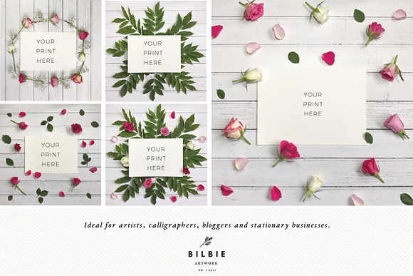 BUNDLE: 10 Floral Mockups in Print Mockups - product preview 4