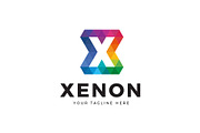 Xenon Letter X Logo