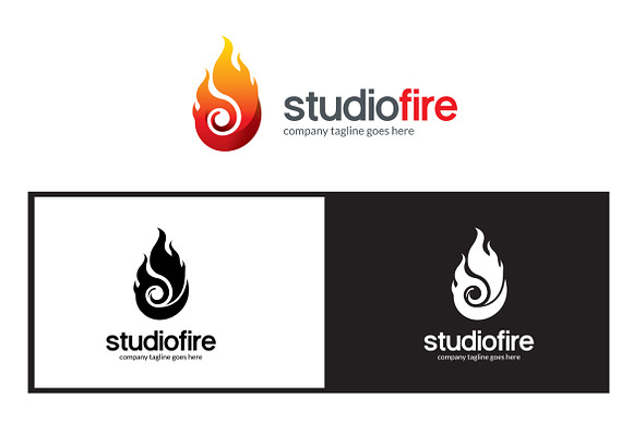 Flame Fire Logo Template in Logo Templates - product preview 1