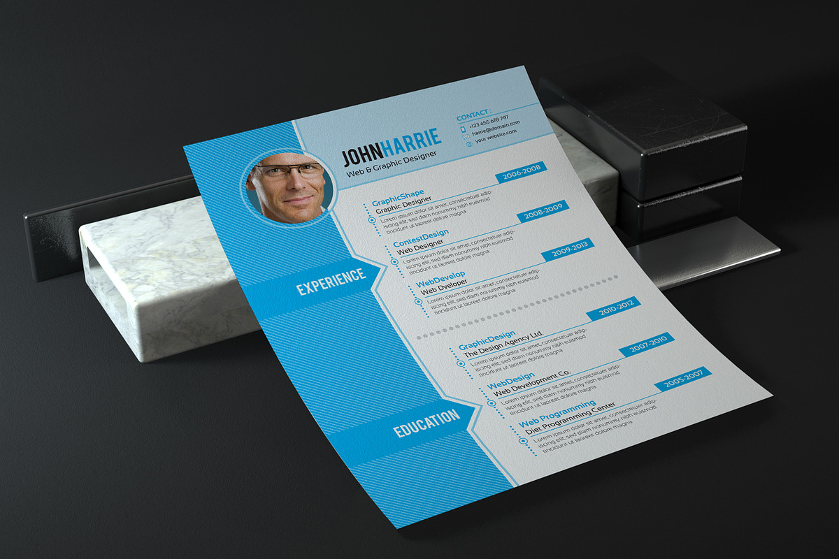 InDesign Resume Template in Resume Templates - product preview 8
