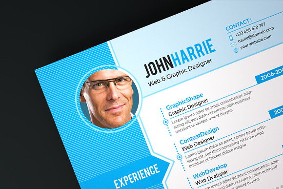 InDesign Resume Template in Resume Templates - product preview 1