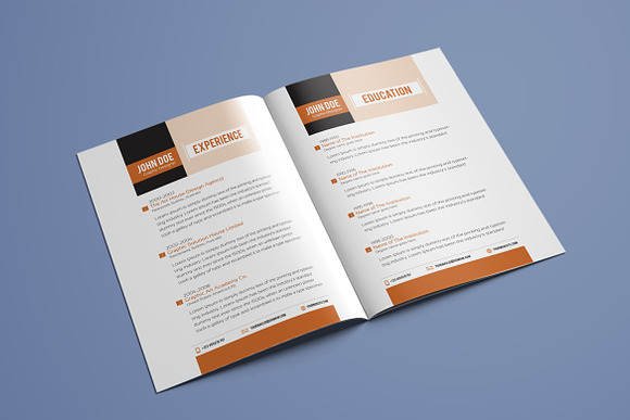 Resume Booklet Template Vol. 01 in Resume Templates - product preview 2