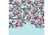 Magnolia and Cherry Spring Composition