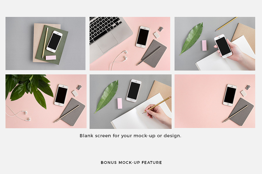 Pink & Botanical Stock Photo Bundle in  - product preview 7