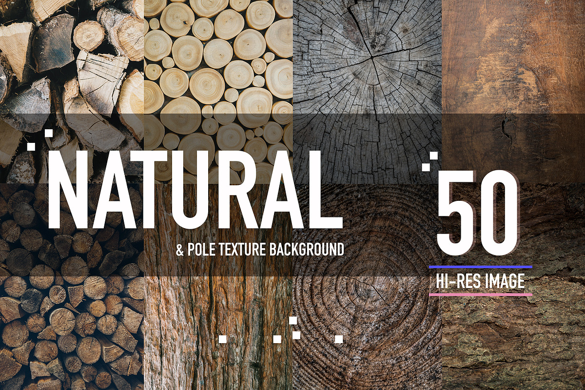 50 Natural & pole wood background  in Textures - product preview 8