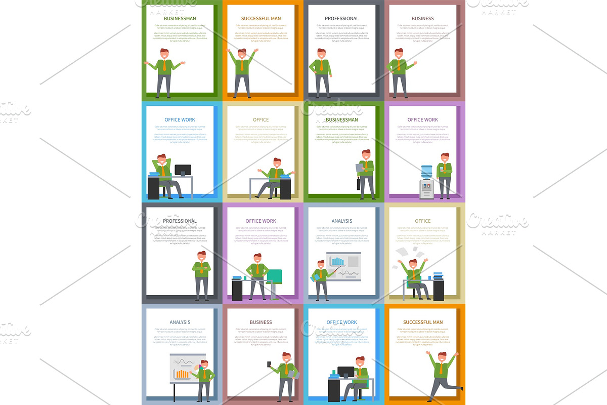 Success and Business Related Collection of Posters in Illustrations - product preview 8