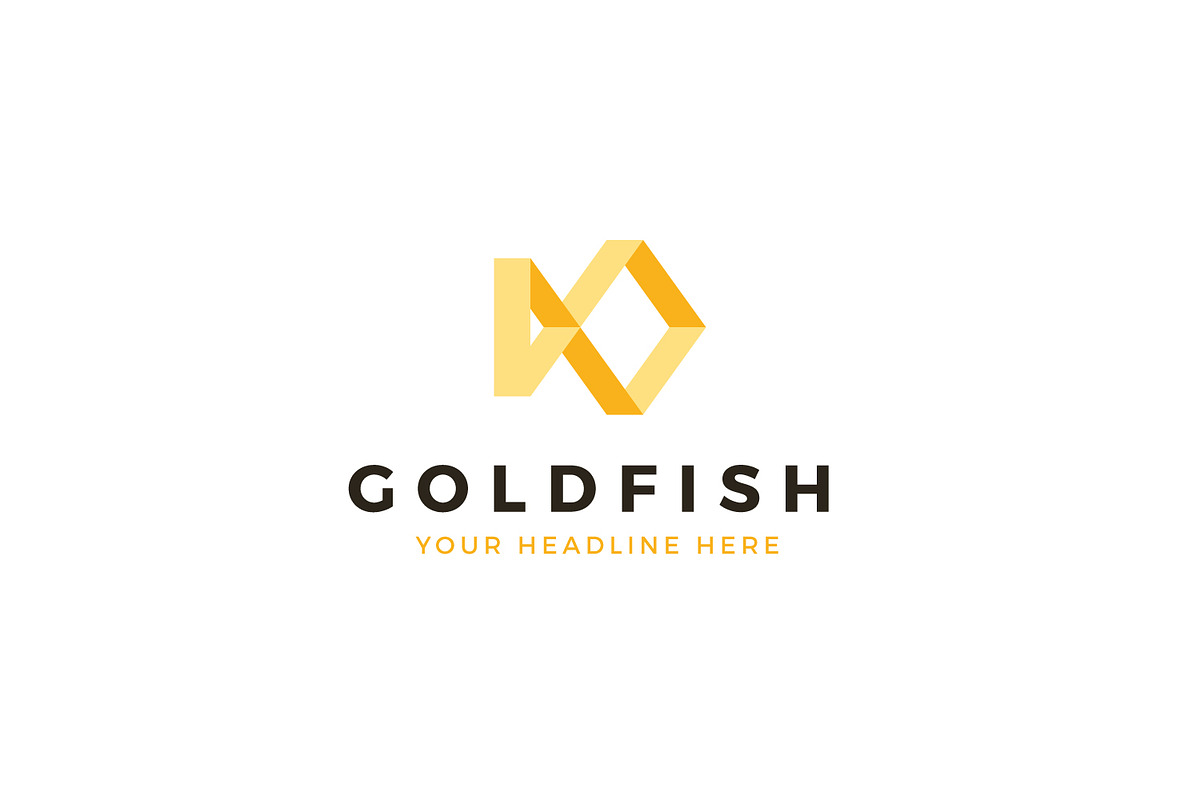 Gold Fish Logo Template in Logo Templates - product preview 8