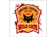Wildcat mascot - sport team.