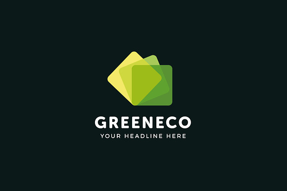 Green Eco Logo Template in Logo Templates - product preview 1