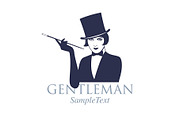 Gentleman style logo