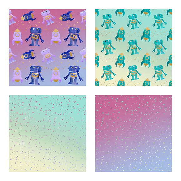 Space Pattern - Scrapbook Papers in Patterns - product preview 1