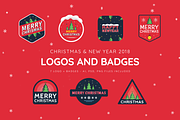 Christmas + New Year Logo & Badges