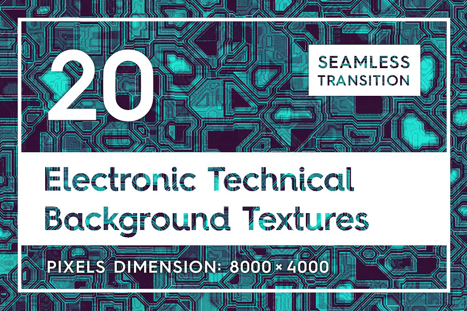 20 Electronic Technical Backgrounds in Textures - product preview 8