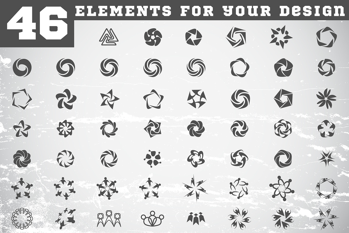 46 elements for your logo design in Logo Templates - product preview 8