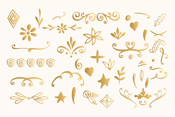 400 Golden Designs Eps & Png in Illustrations - product preview 4