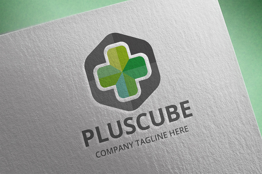 Plus Cube Logo in Logo Templates - product preview 8