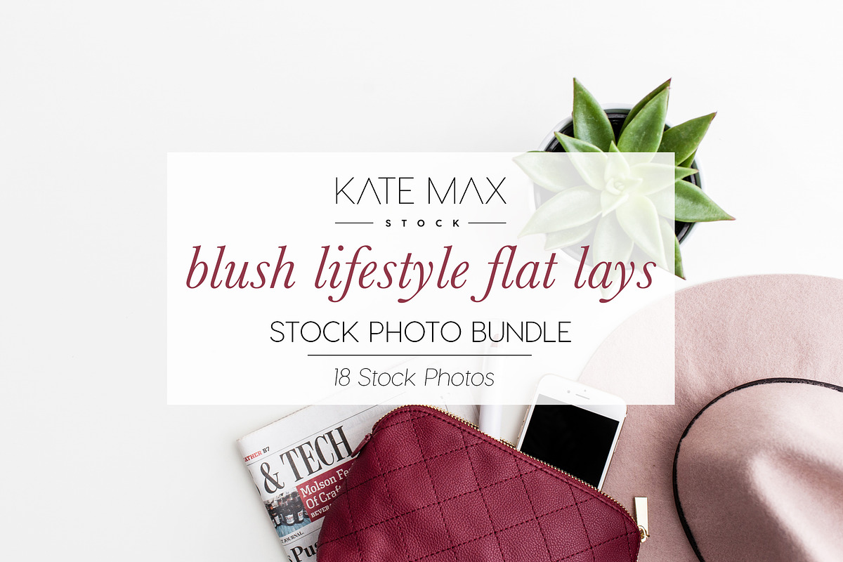 Blush Lifestyle Stock Photo Bundle in Product Mockups - product preview 8