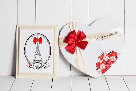 Valentine's Day clip art kit in Illustrations - product preview 3