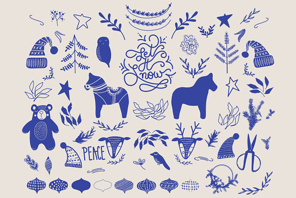 Nordic Christmas Illustrations in Illustrations - product preview 1
