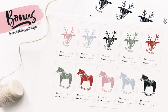 Nordic Christmas Illustrations in Illustrations - product preview 8