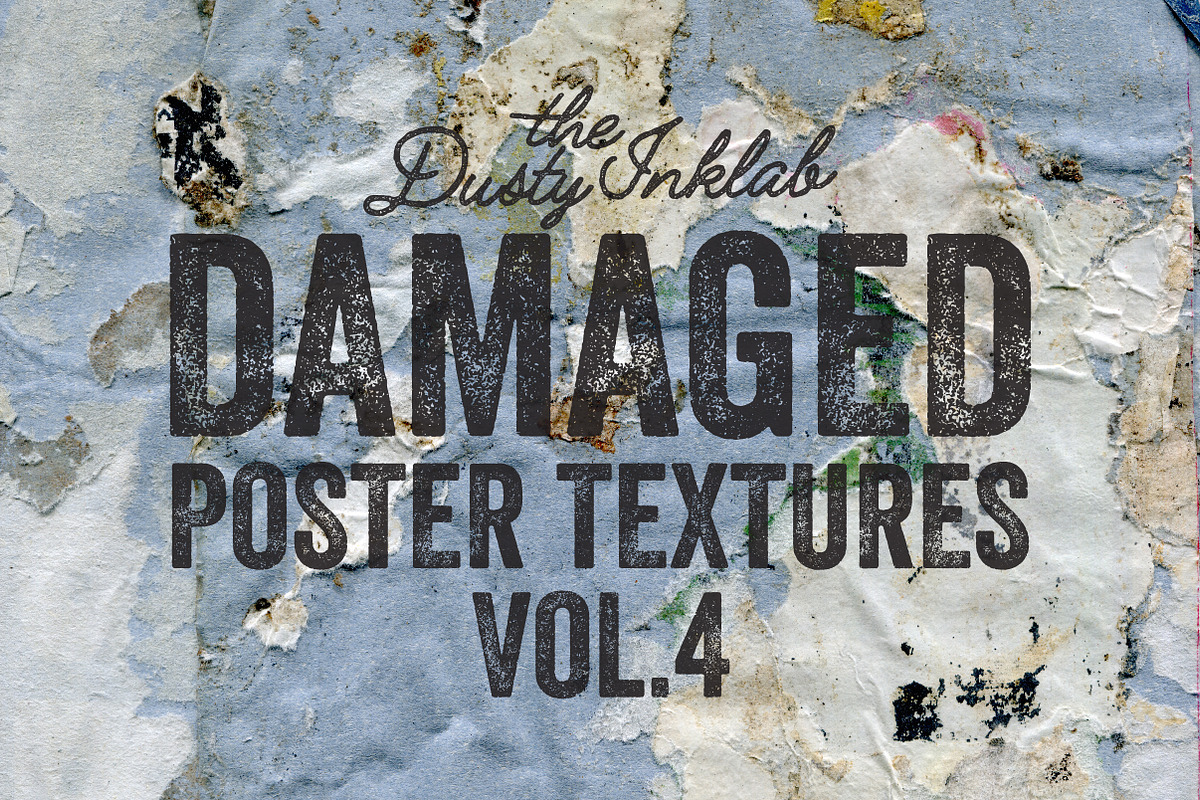 Damaged Poster Textures Vol. 4 in Textures - product preview 8