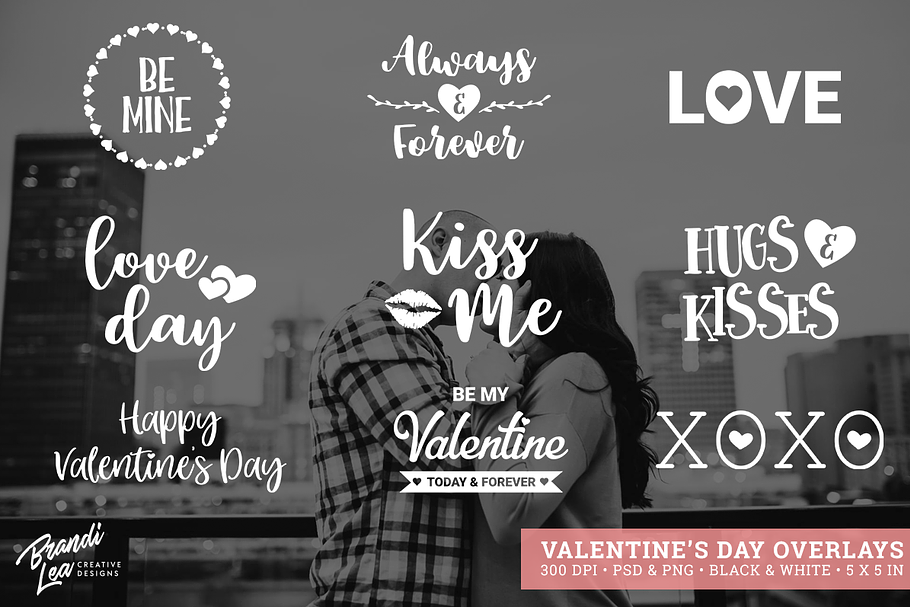 Valentine's Day Photography Overlays in Illustrations - product preview 8