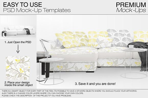 Sofa & Pillows Mockup Pack in Product Mockups - product preview 8