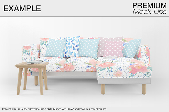 Sofa & Pillows Mockup Pack in Product Mockups - product preview 6