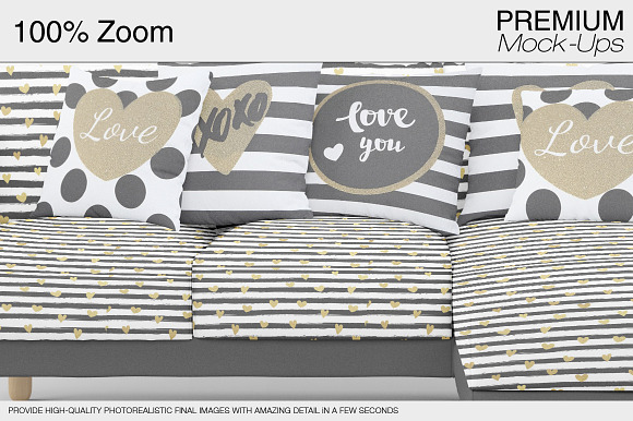 Sofa & Pillows Mockup Pack in Product Mockups - product preview 9