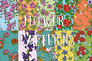 10 flower patterns set №2