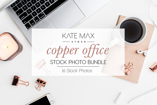 Copper Office Stock Photo Bundle 