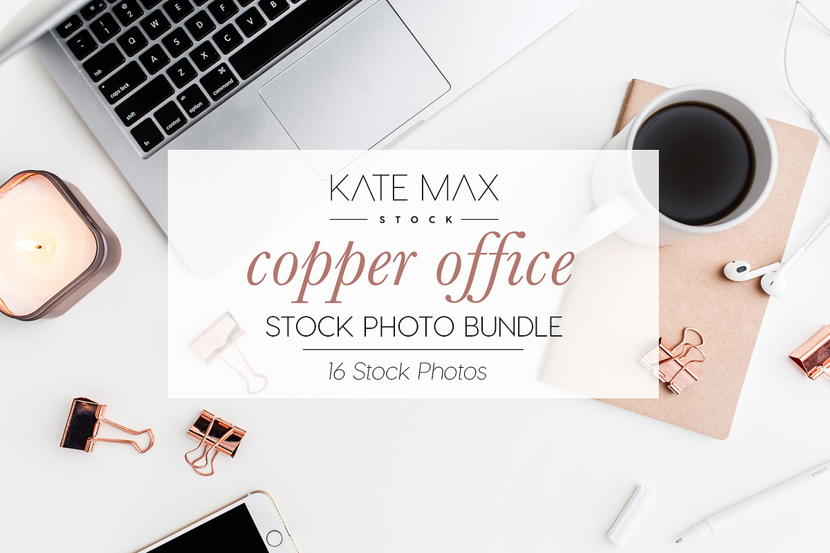 Copper Office Stock Photo Bundle  in Product Mockups - product preview 8