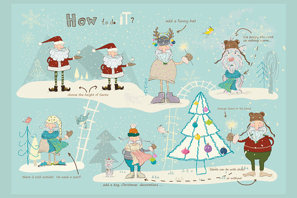 Santa Creator in Illustrations - product preview 1